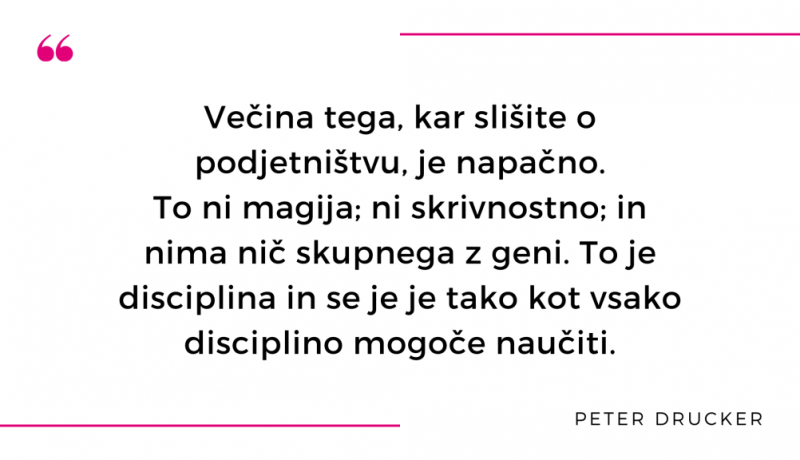 Drugi segment: spretnosti podjetništva za podjetja, usmerjena v rast